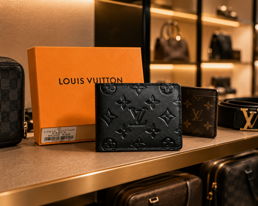 Authentic LV Heritage Monogram Canvas Wallet