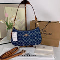 Coach Teri Shoulder Bag In Signature Denim – Denim/Natural – CAF82