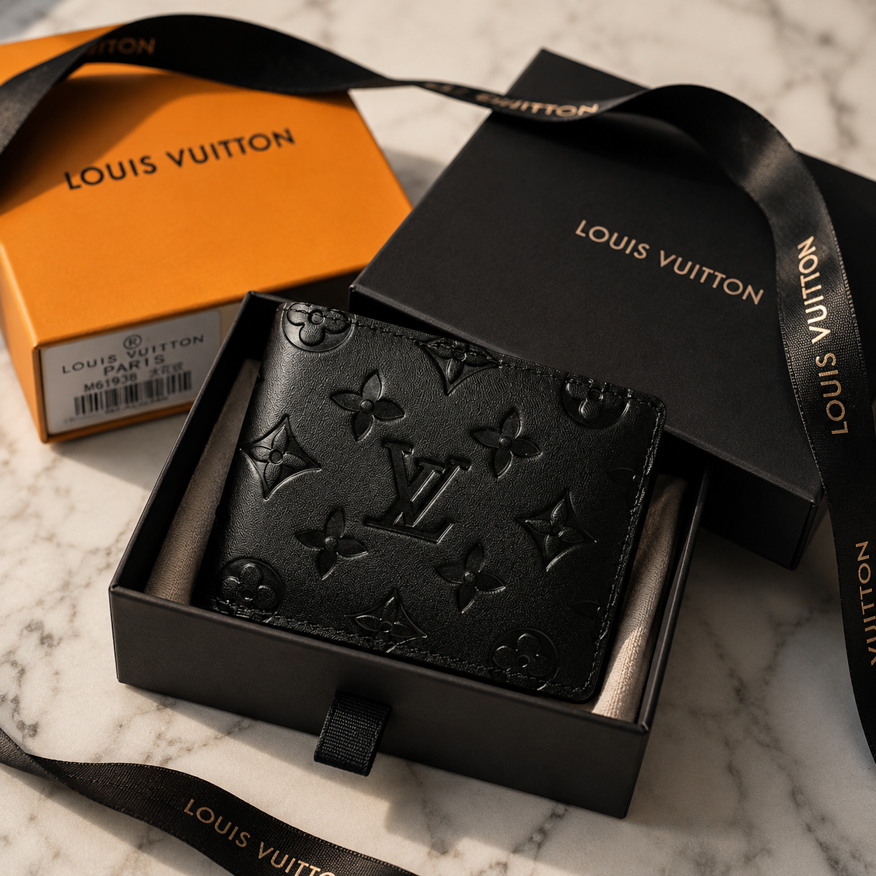 LV Monogram Wallet Heritage – Classic Grain Leather Edition