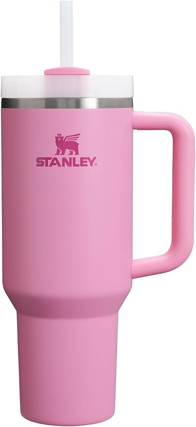 Stanley x LoveShackFancy Quencher H2.0 FlowState Tumbler 40 oz – Happy Thoughts (Rosa Beaux Purple)