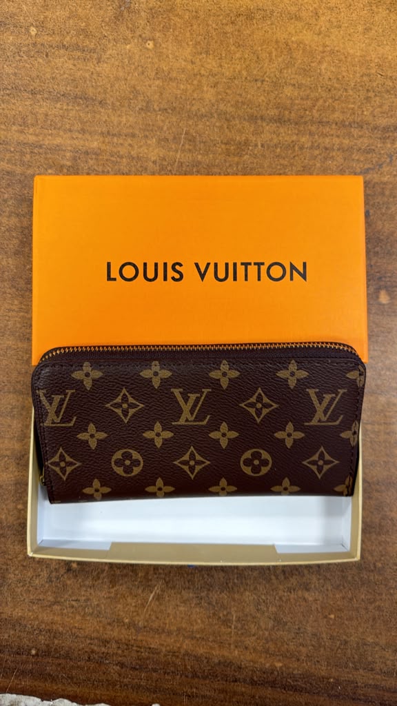 Louis Vuitton Monogram Zippy Wallet Brown Women’s Long Wallet with Box