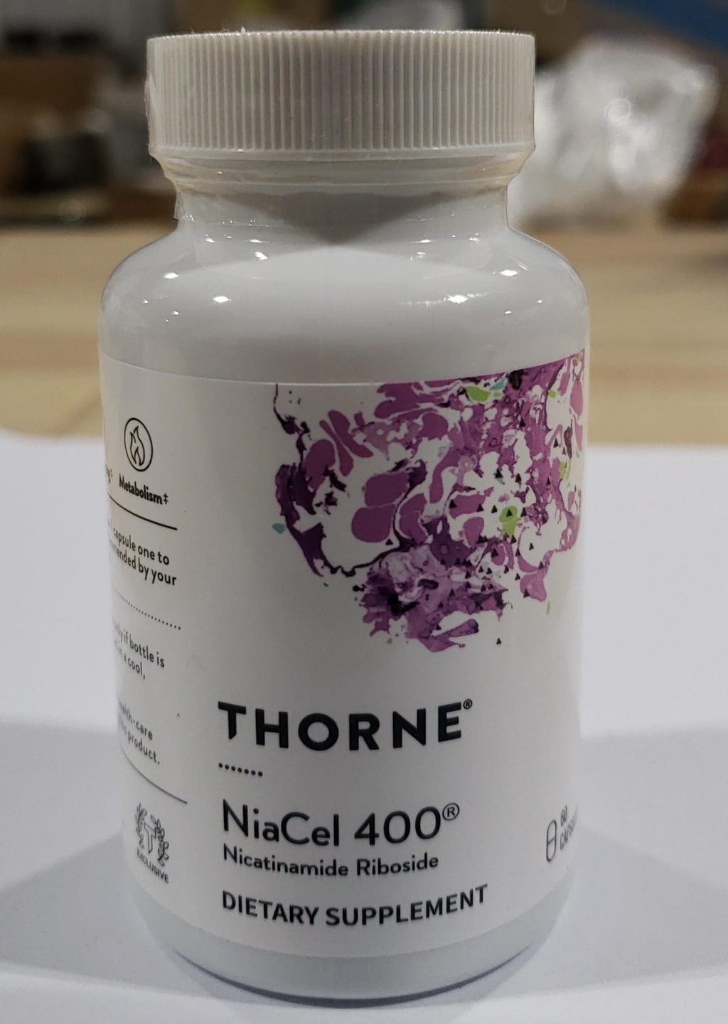 Thorne NiaCel 400® Nicotinamide Riboside – 60 Capsules – Dietary Supplement