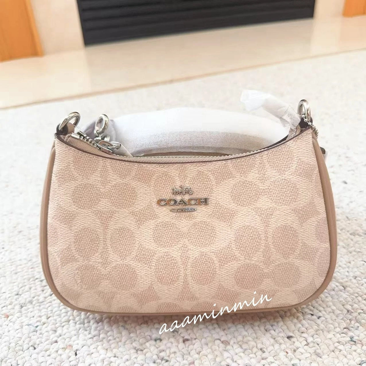 NWT Coach Teri Mini Crossbody Bag in Signature Canvas CW323 – Signature Canvas Crossbody Shoulder Bag