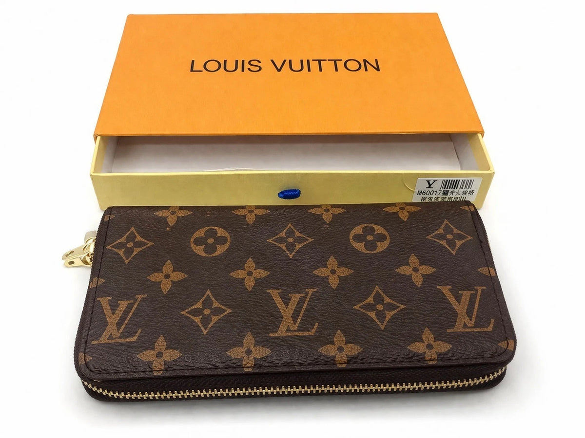 Louis Vuitton Monogram Zippy Wallet Brown Women’s Long Wallet with Box