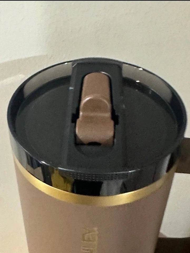 Stanley Quencher ProTour Flip Straw Tumbler 40 OZ Espresso Gold