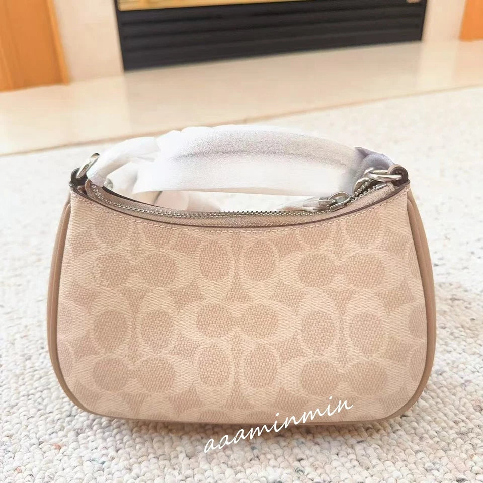 NWT Coach Teri Mini Crossbody Bag in Signature Canvas CW323 – Signature Canvas Crossbody Shoulder Bag
